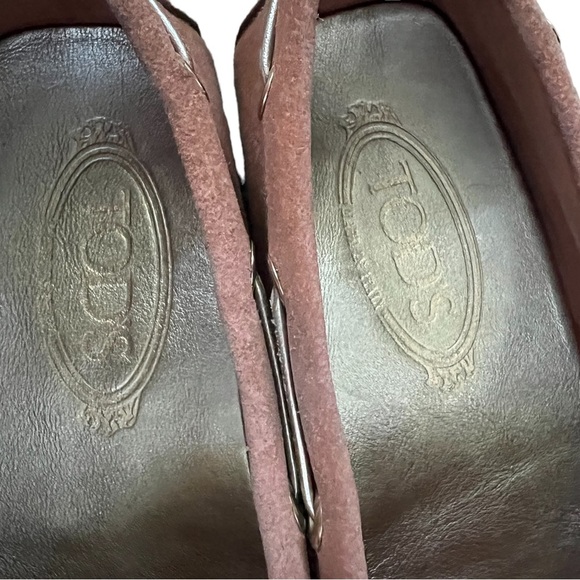 Tod's Tie-fastening Suede Loafers Ligtht Brown Size IT 36/ US 6 - Picture 10 of 15